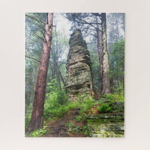 Castellated Mound in State Forest Jigsaw Puzzle