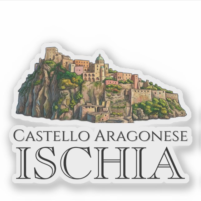 Castello Aragonese, Ischia Sticker (Front)