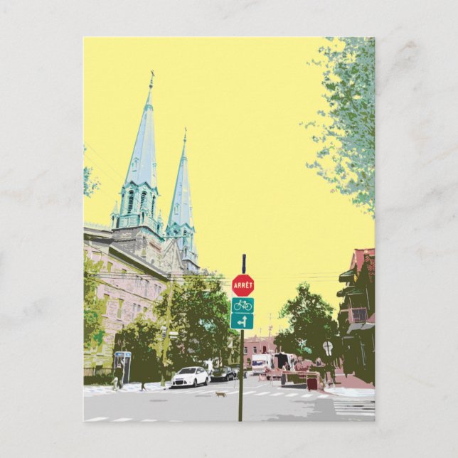 castelnau street /rue de castelnau  postcard (Front)