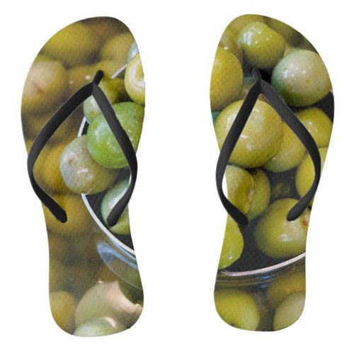 Castelvetrano Sweet Green Olives Flip Flops