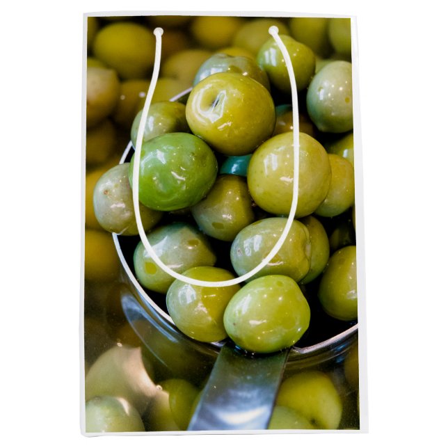 Castelvetrano Sweet Green Olives Medium Gift Bag (Front)