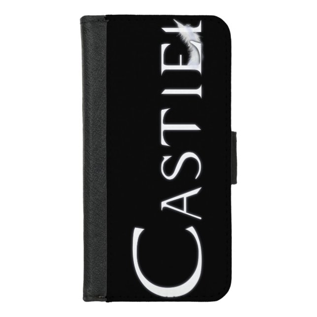 Castiel With Feather iPhone Wallet Case (Front)