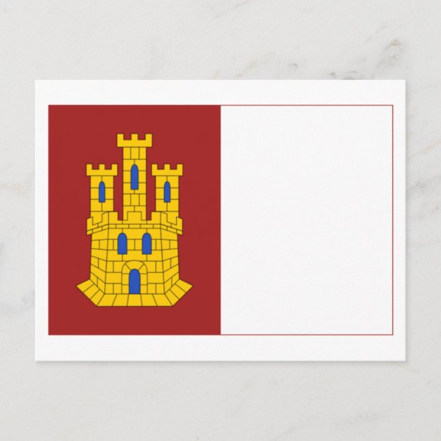 Castilla-La Mancha flag Postcard (Front)