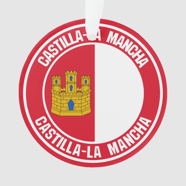 Castilla–La Mancha Round Emblem Ornament (Front)