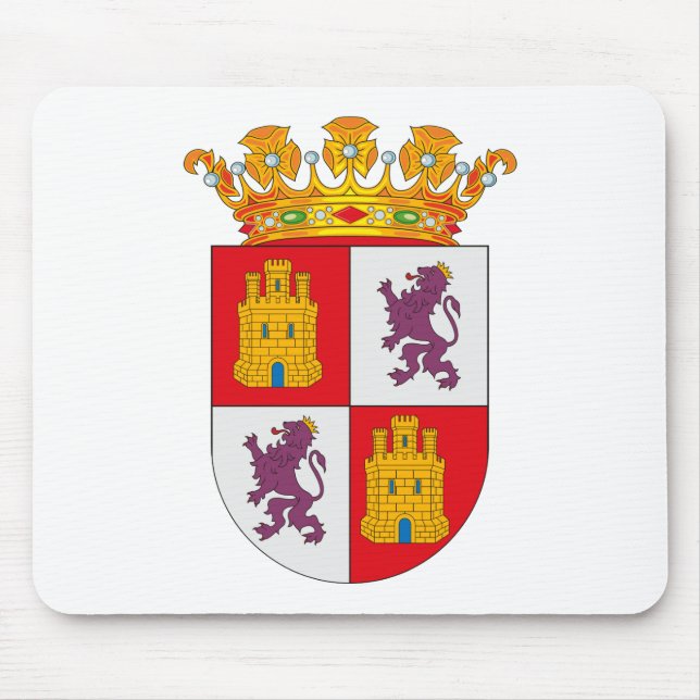 Castilla Y Leon Coat of Arms Mousepad (Front)