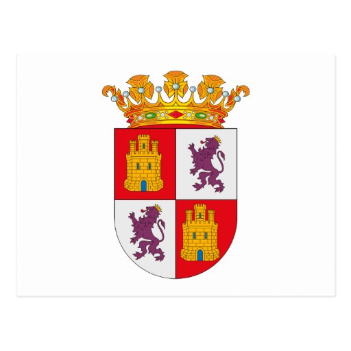 Castilla Y Leon Coat of Arms Postcard | Zazzle