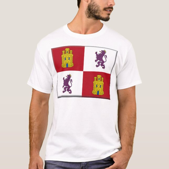 Castilla y Leon (Spain) Flag T-Shirt (Front)