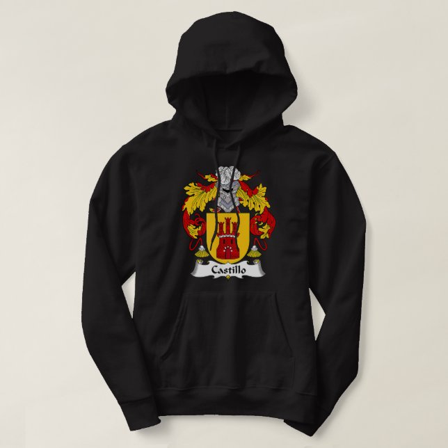 Castillo Coat of Arms  Family Crest  Hoodie (Design Front)
