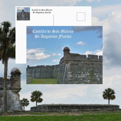 Castillo de San Marco St Augustine FL Photographic Postcard