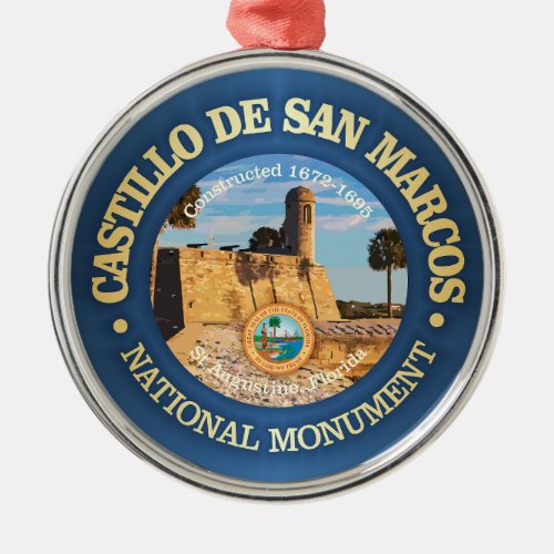 Castillo de San Marcos NM Metal Ornament
