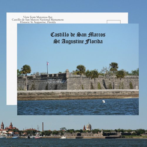 Castillo de San Marcos St Augustine FL Photo Postcard