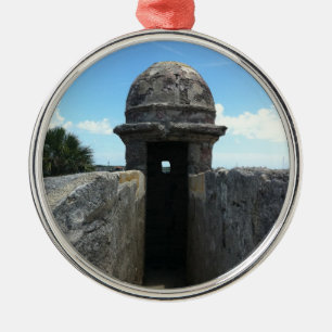 Castillo de San Marcos Turret, St. Augustine, FL Metal Ornament