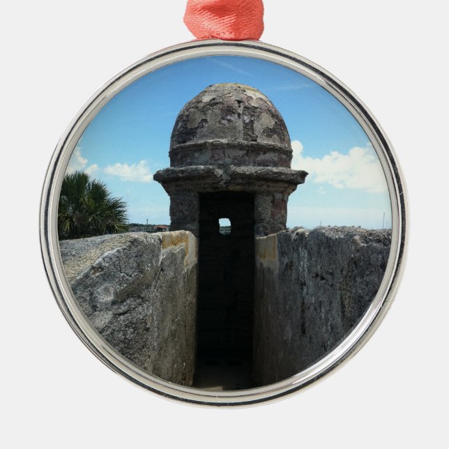 Castillo de San Marcos Turret, St. Augustine, FL Metal Ornament (Front)