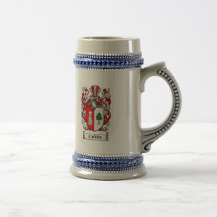 CASTILLO FAMILY CREST -  CASTILLO COAT OF ARMS BEER STEIN