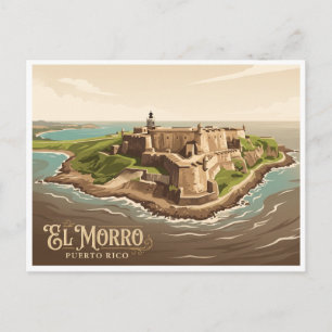Castillo San Felipe del Morro San Juan Puerto Rico Postcard