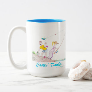 Castin' Doubts  Two-Tone Coffee Mug