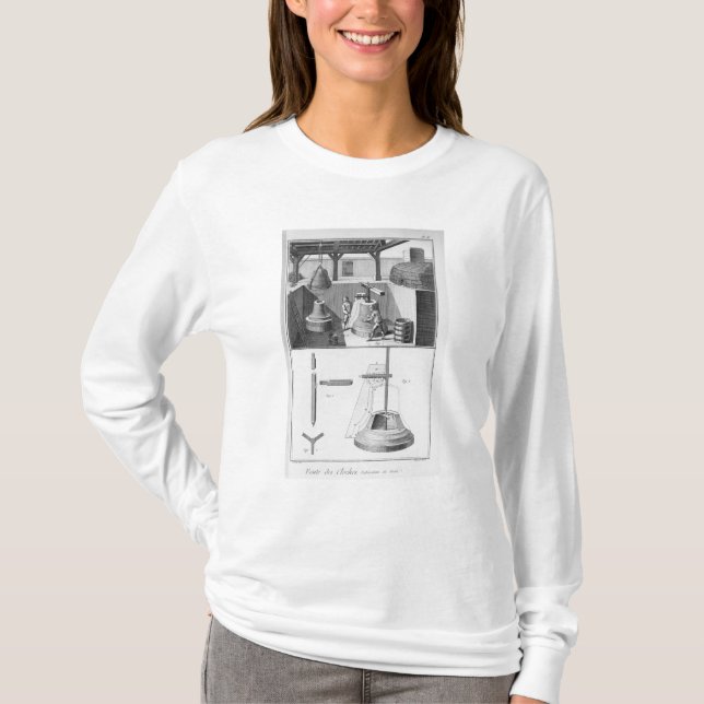 Casting bells, illustration from 'Encyclopedia' T-Shirt (Front)