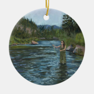 Casting Call Ceramic Ornament