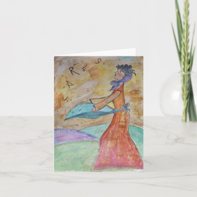 Casting Cares greeting card (Front)