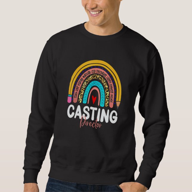 Casting Director Rainbow News Media Production Com Sweatshirt (Front)