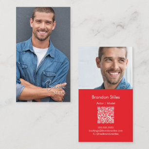 Casting Essentials Photo Business Card QR Code