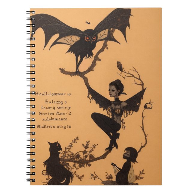 Casting Spells Magical Halloween notebook (Front)