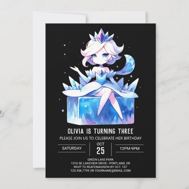 Castle Adorable Princess Birthday Invitation (Front)