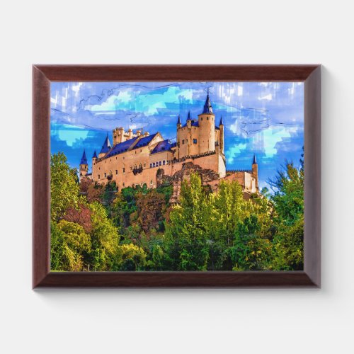 Castle Alcazar Segovia Spain Award Plaque