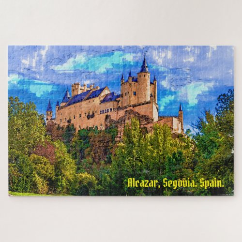 Castle Alcazar Segovia Spain Jigsaw Puzzle