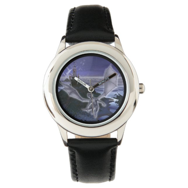 Castle And Dragon Kids Stainless Steel Watch (Front)