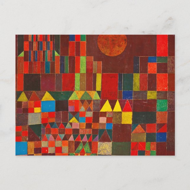 Castle and Sun, 1928 by Paul Klee Postcard (Front)
