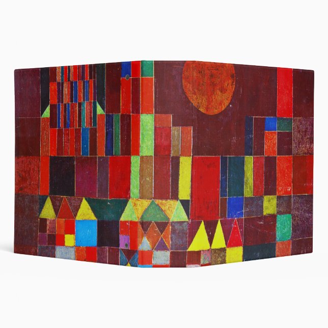 Castle and Sun, Paul Klee 3 Ring Binder (Background)