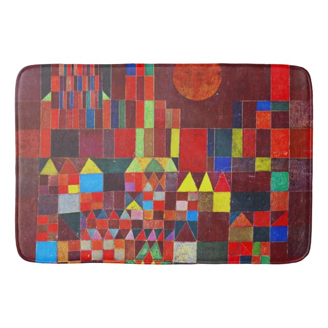 Castle and Sun, Paul Klee Bath Mat (Front)