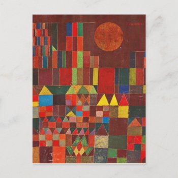 Castle And Sun  Paul Klee Expressionism Figurative Postcard by ZazzleArt2015 at Zazzle