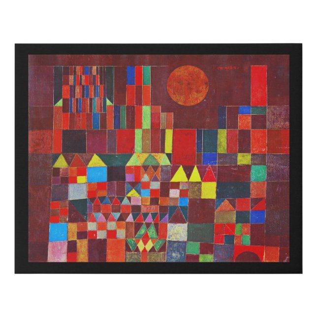 Castle and Sun, Paul Klee Faux Canvas Print (Front)