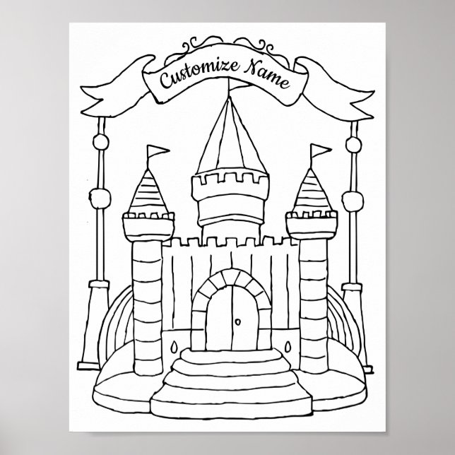 Castle Art Castle Posters Princess Art Princess (Front)