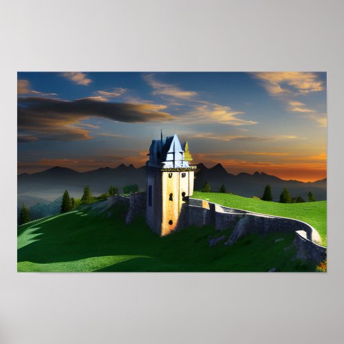 Castle at Emerald Hills Poster