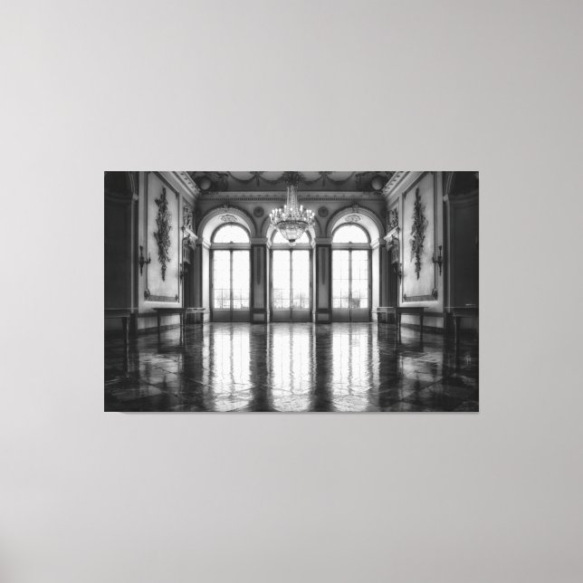 castle ballroom wrapped canvas print (Front)