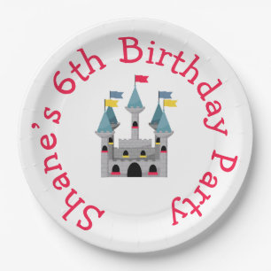 Castle Birthday Party Paper Plates