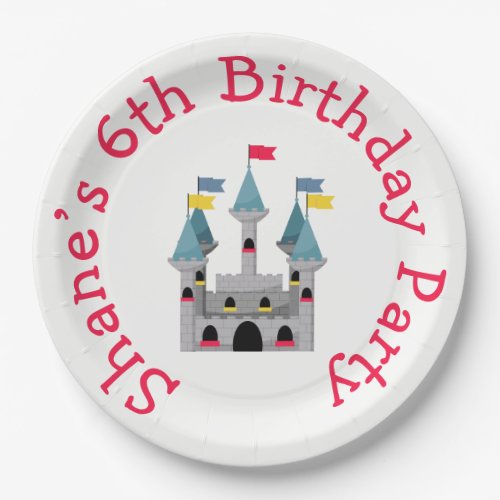 Castle Birthday Party Paper Plates