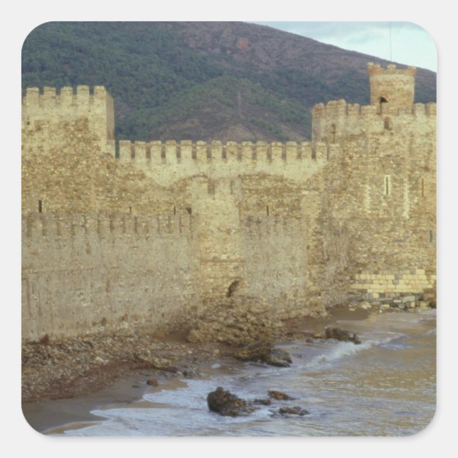 Castle, built by the Crusaders Square Sticker (Front)