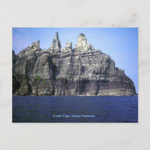 Castle Cape on Alaska Peninsula Postcard
