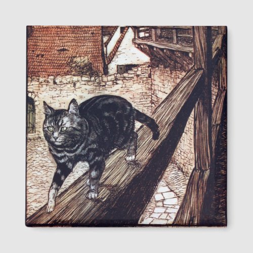 Castle Cat Rackham Illustration Magnet