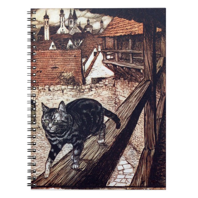 Castle Cat Rackham Illustration Notebook (Front)