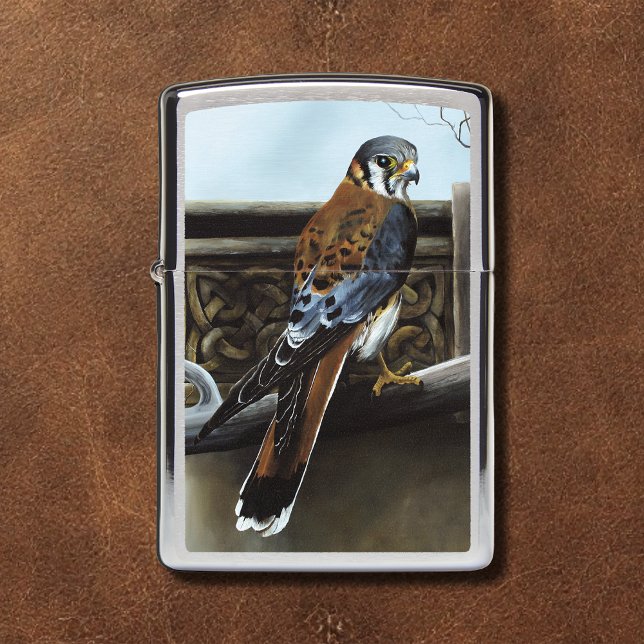 Castle Celtic Kestrel Bird Zippo Lighter (Creator Uploaded)