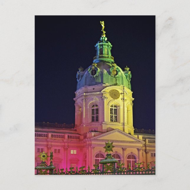 castle Charlottenburg Berlin Germany illuminated Postcard (Front)