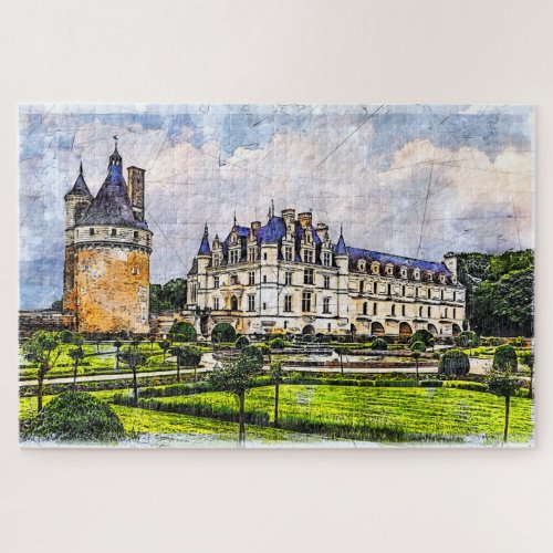 Castle Chenonceau France Jigsaw Puzzle