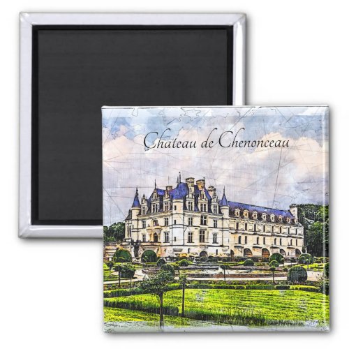 Castle Chenonceau France Magnet