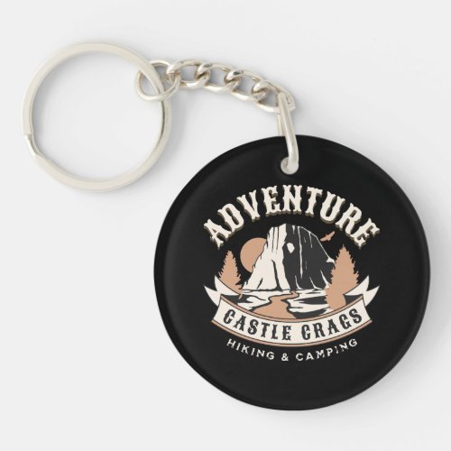 Castle Crags State Park California Keychain