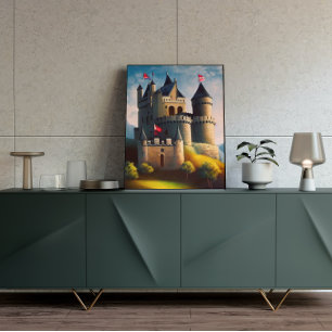Castle Digital Fantasy Art Poster #06